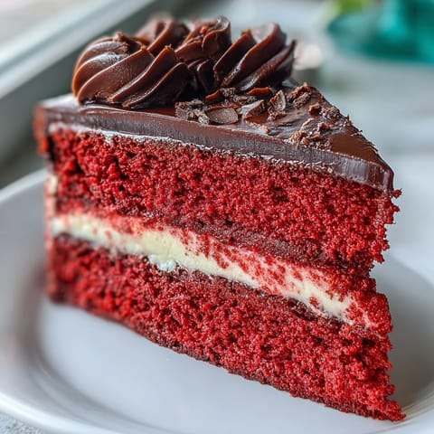 Velvety cream cheese frosting swirls over the soft red heart cake, crowned by a crisp dark chocolate Betty Boop silhouette.