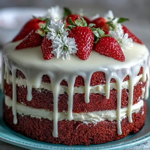 Spring Cake Floral Drip