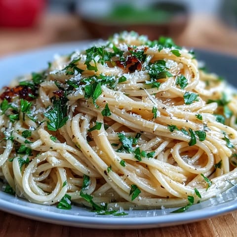 Easy Lemon Butter Pasta with bright lemon zest and creamy Parmesan sauce in a skillet