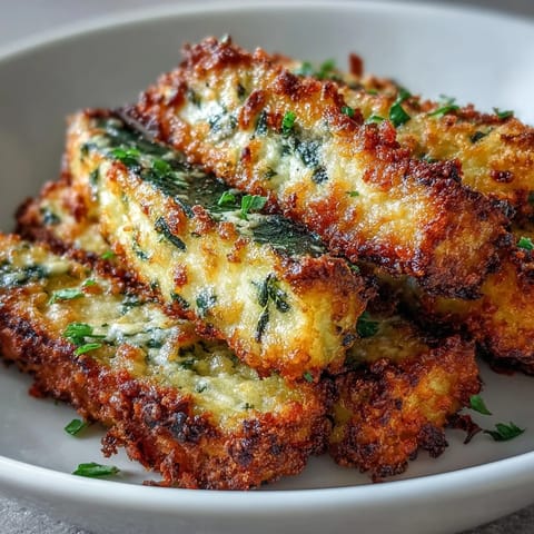 Oven-baked Parmesan zucchini fries, a healthy, irresistible appetizer with a cheesy crust.