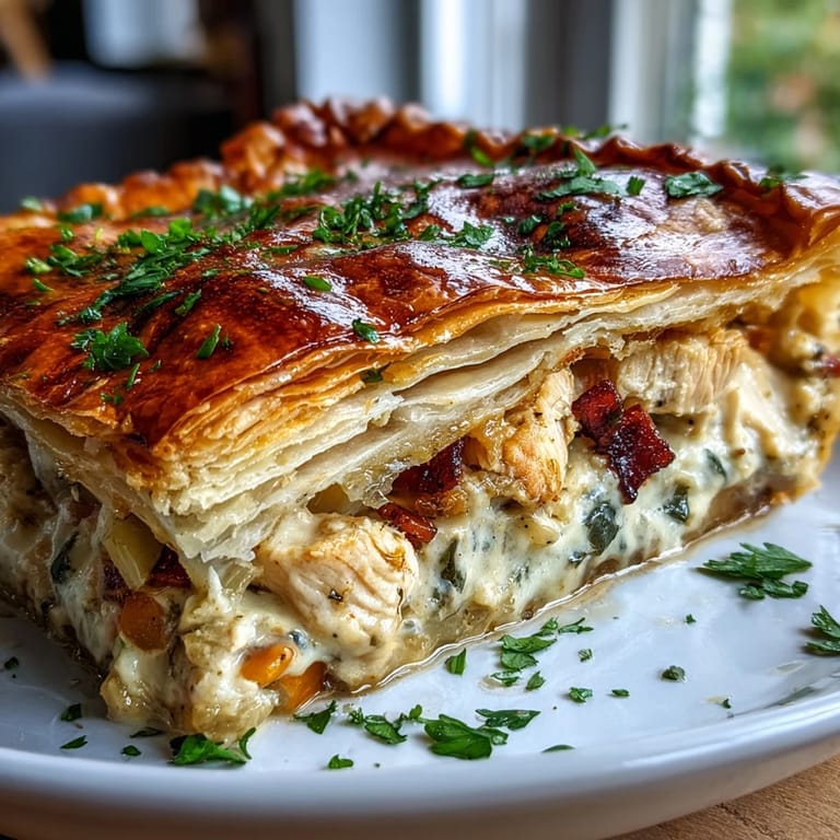 Tender chicken and leeks nestled in creamy sauce, ready for dinner.