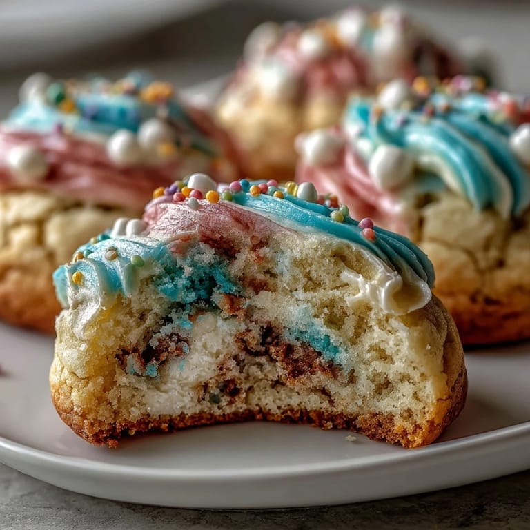 Colorful CRK-inspired birthday cookies with buttery dough and pastel swirls, ideal for festive gatherings.  