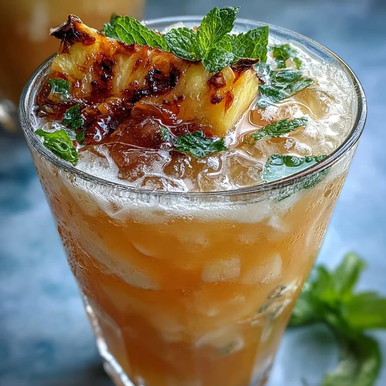 Vibrant pineapple coconut agua fresca with bright yellow color, featuring fresh fruit chunks and cooling ice cubes, ready to enjoy.