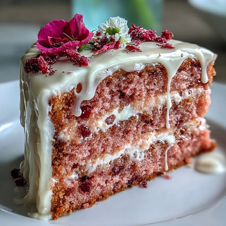 A festive and beautiful Bridal Shower Rosé Velvet Cake ready for a celebration.