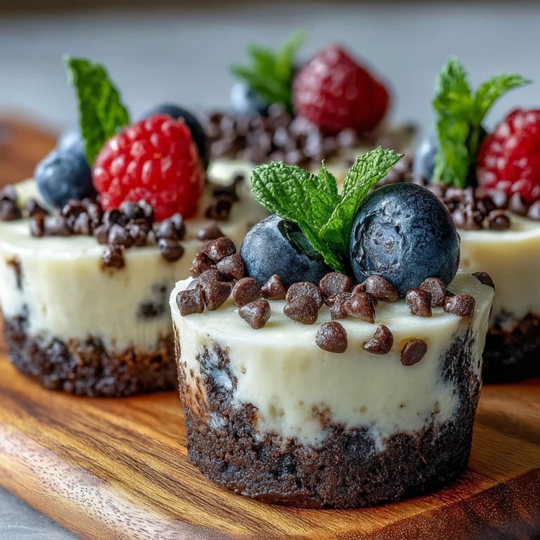 Perfect mini cheesecake bites with Oreo crust, a rich dessert perfect for parties.