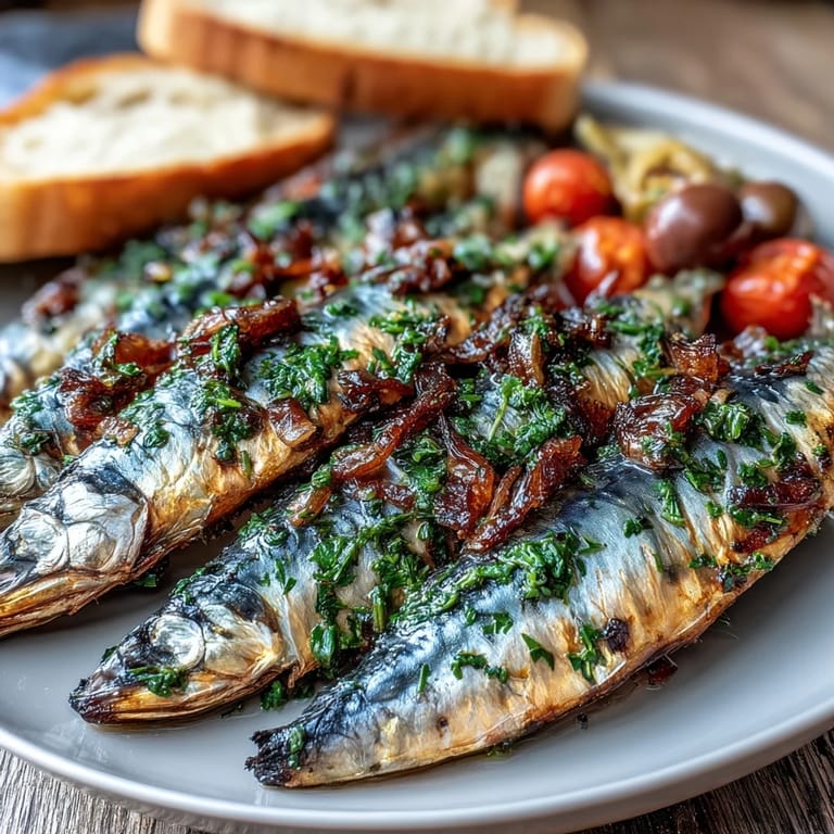 Enjoy a delightful Lemon Herb Tinned Fish Picnic Board, perfect for alfresco dining.