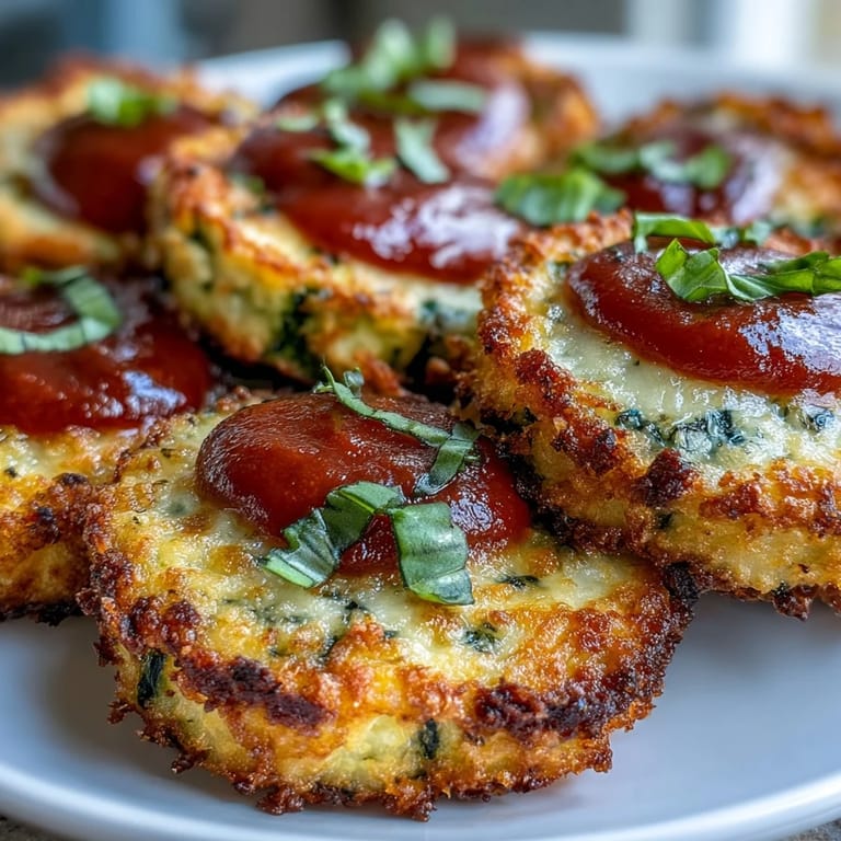 Savory, bite-sized zucchini pizza bites perfect for a healthy appetizer platter.