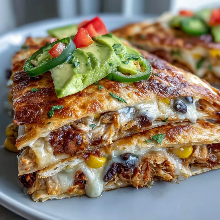 Savory Rotisserie Chicken Crunch Wrap Bake showcases melted cheese over crispy tortilla layers.