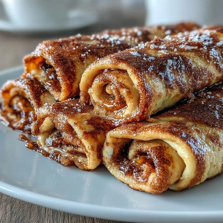Fluffy Apple Butter Breakfast Roll-Ups glistening with melted butter and sugar coating.